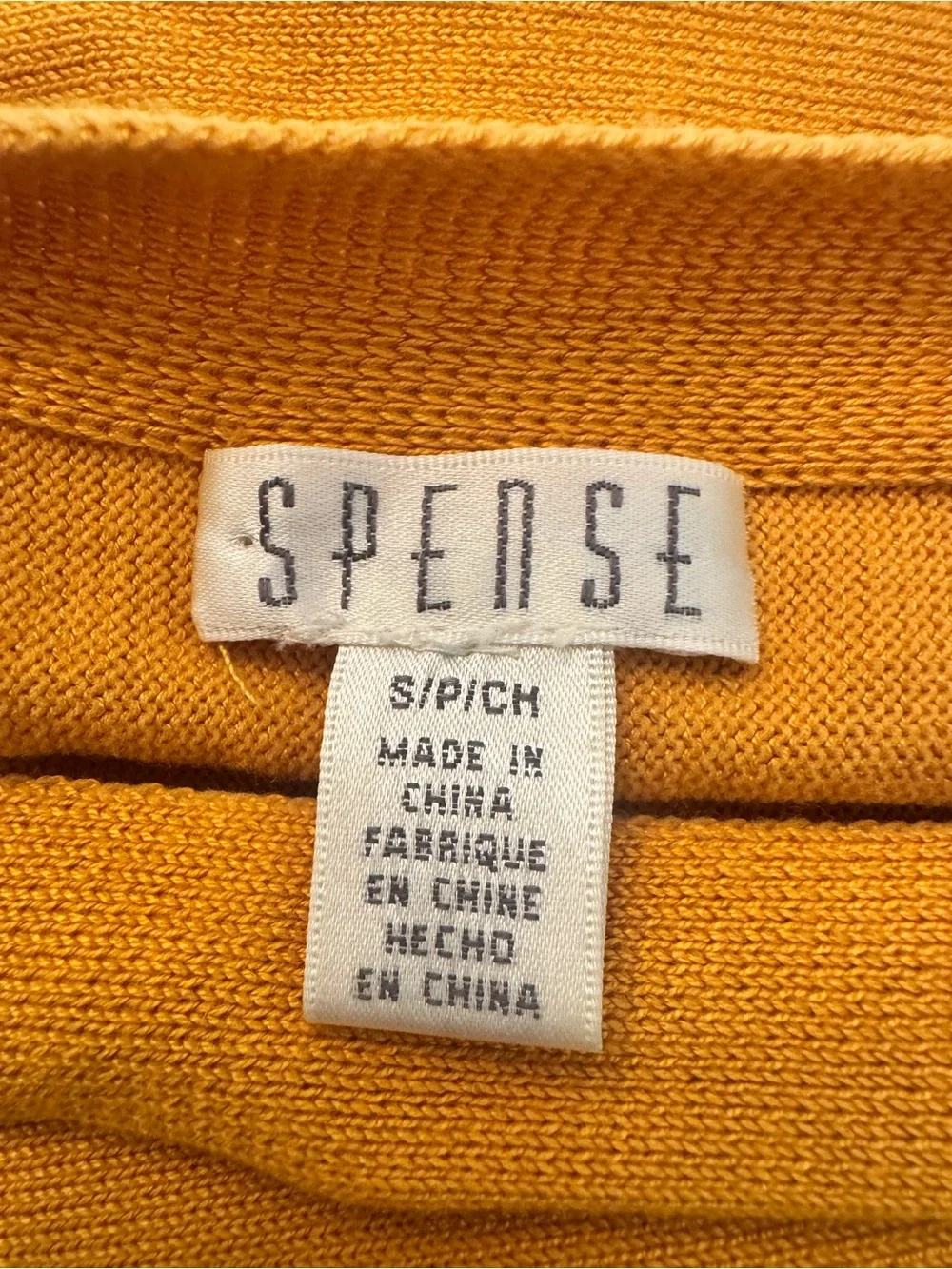 Spense mustard yellow